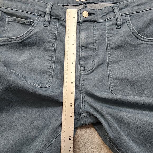 Maurices M Jeans Womens 18W Blue Tapestry High Rise Slim Straight Ankle Stretch - Picture 10 of 13